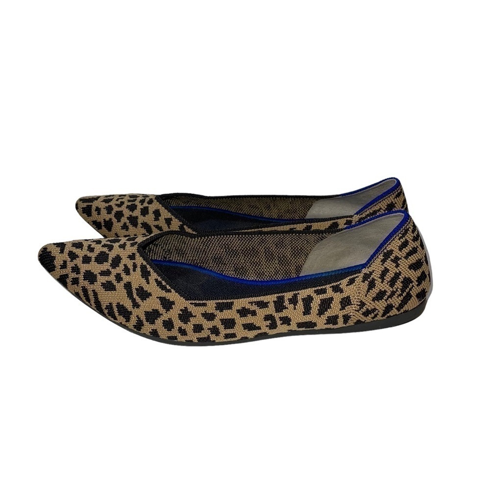 Rothy's The Point Leopard Flats Woman Shoes Size 10 - Picture 5 of 11